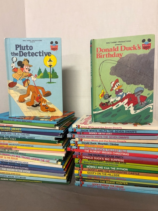 Disney Other - Vintage Walt Disney 46 Book Set - Many Classic Characters and Stories